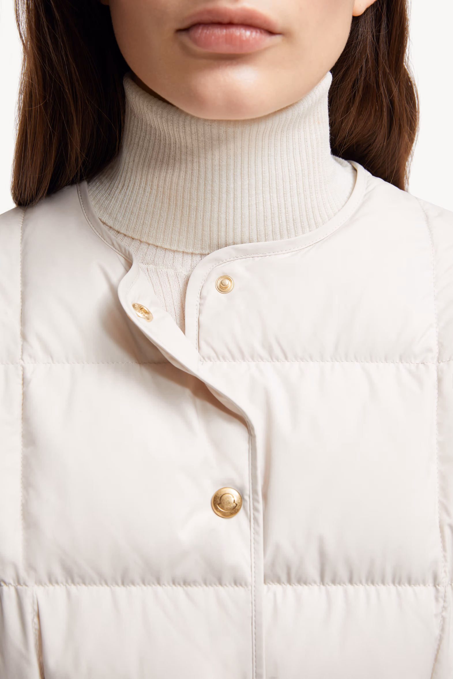 Caramagne Belted Short Down Jacket Women White Moncler 6